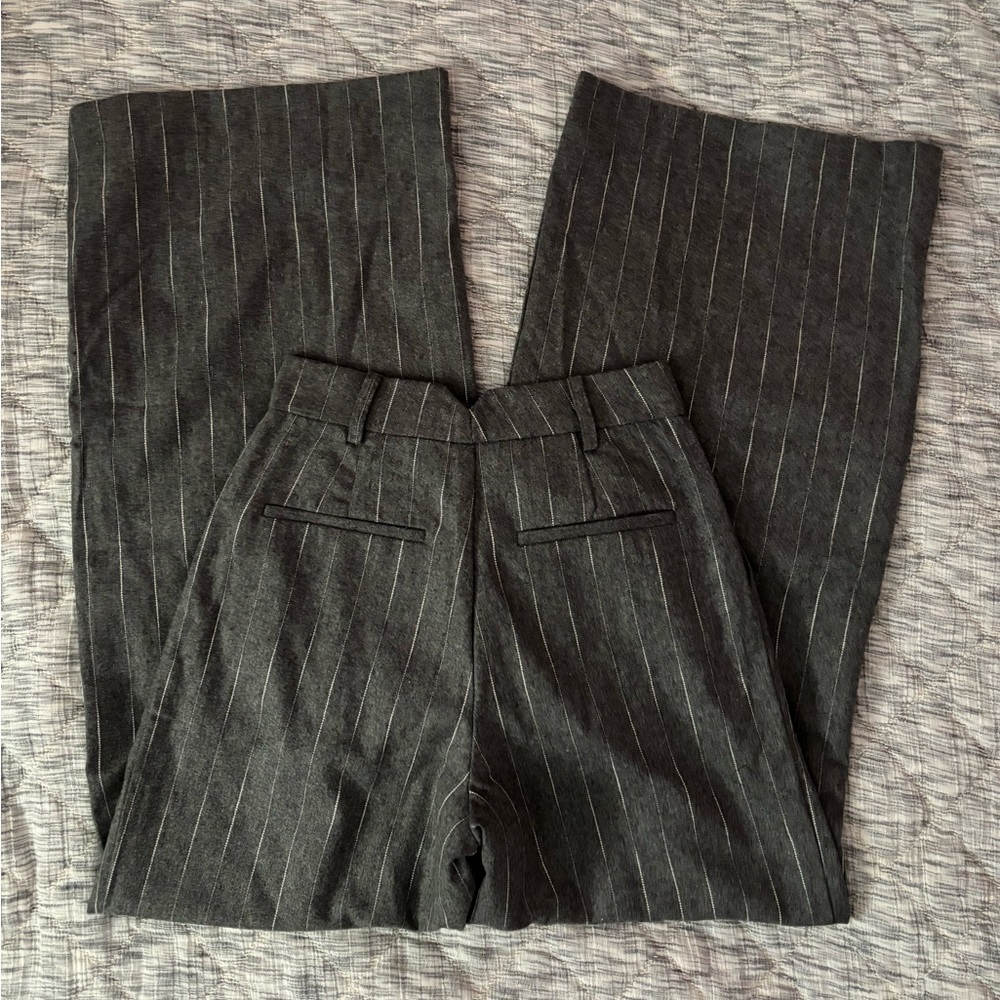 Le'AL.X Knit Wool Blend High Rise Flat Front Pleated Wide Leg Trousers Sz 0 NWT- - Picture 5 of 11